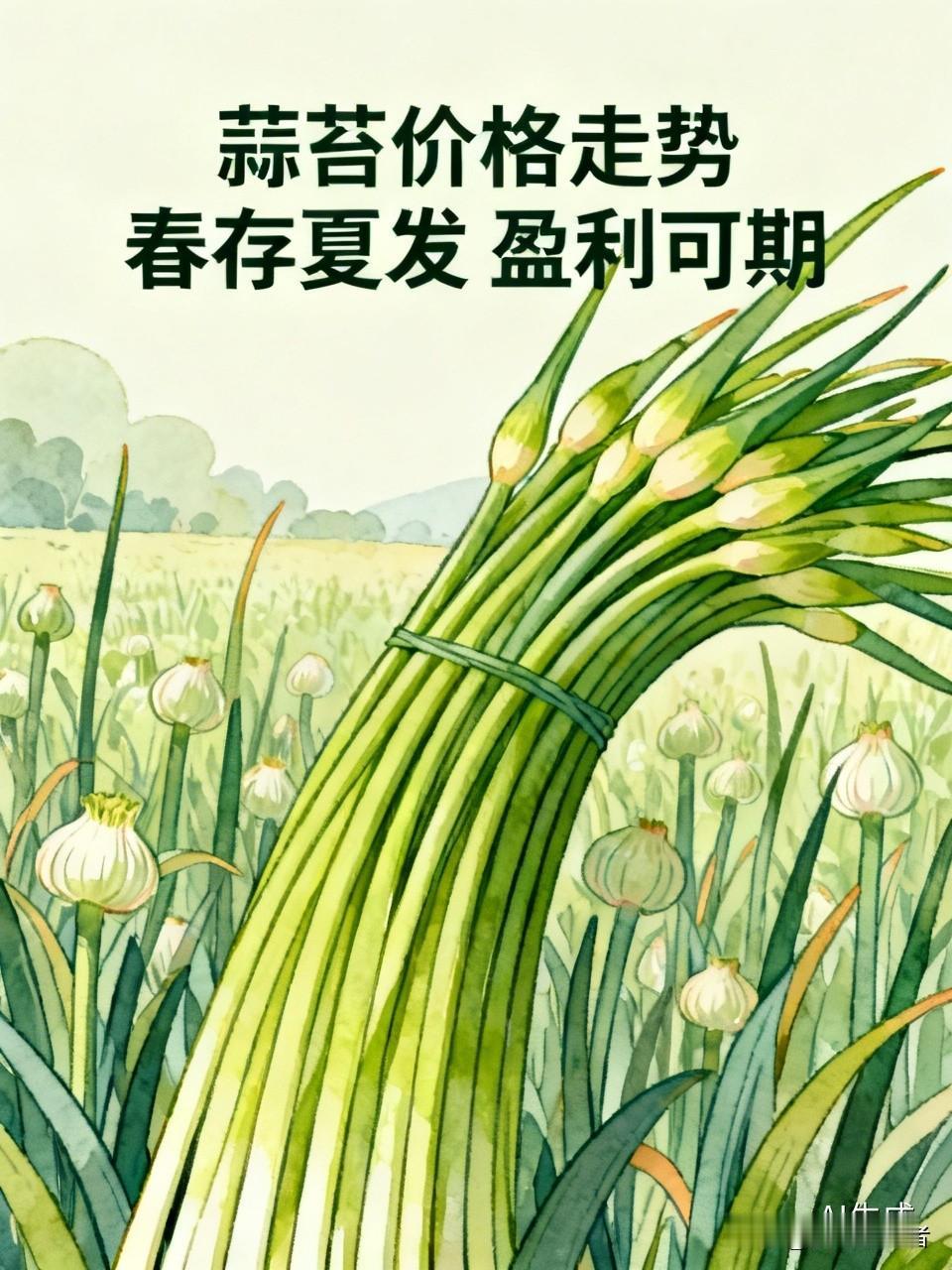 蔬菜批发市场里，当其他蔬菜都在降价时，蒜苔的价格却不跌反涨。春季囤蒜苔的老板，今
