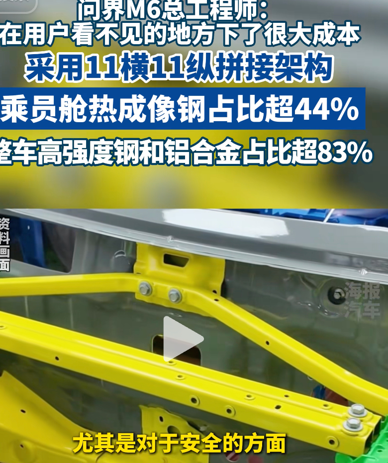 问界M6拆出硬实力直播拆解时，问界M6总工程师:在用户看不见的地方下了很大成本！