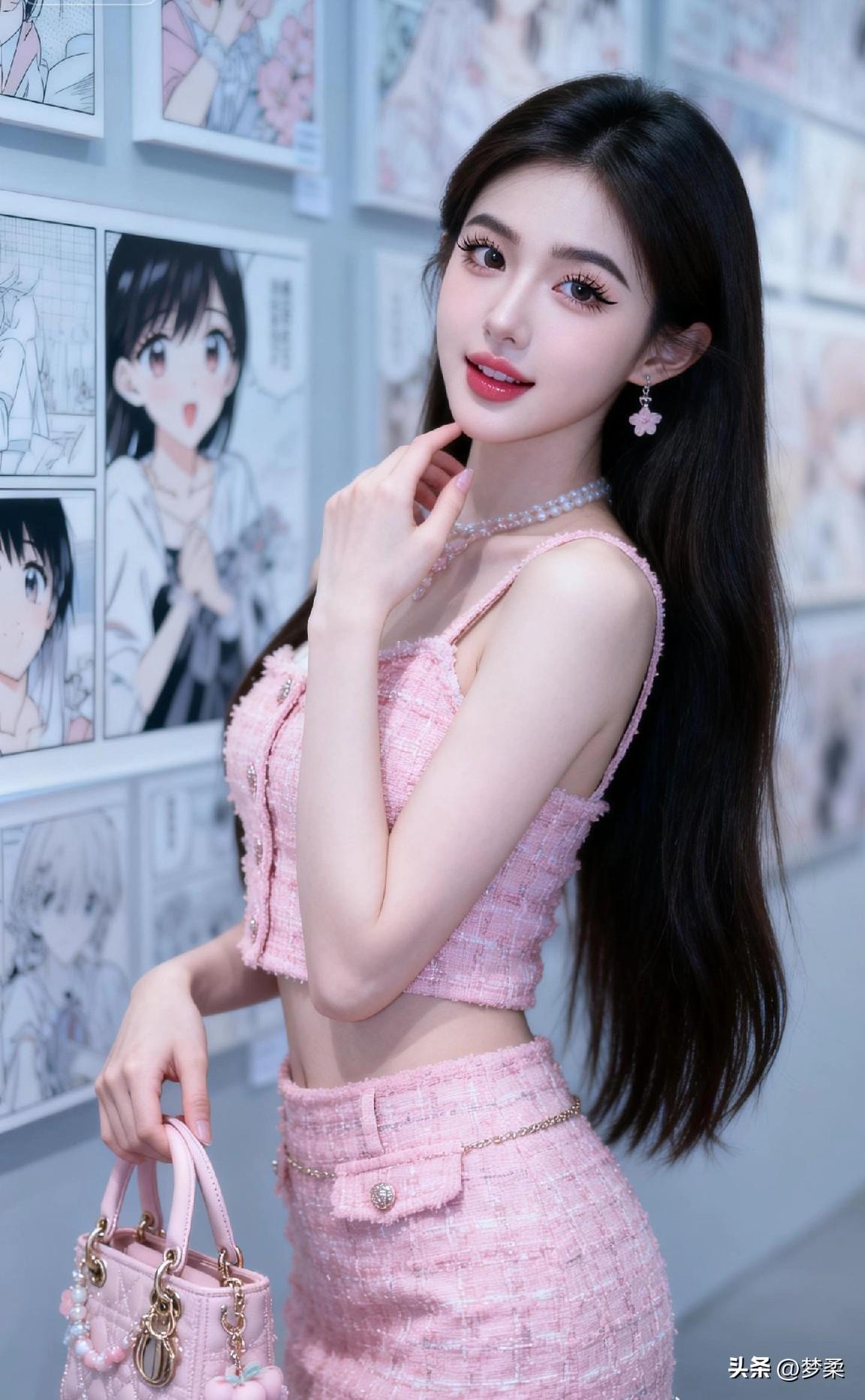 甜美粉嫩穿搭，少女心满满！💖💖💖