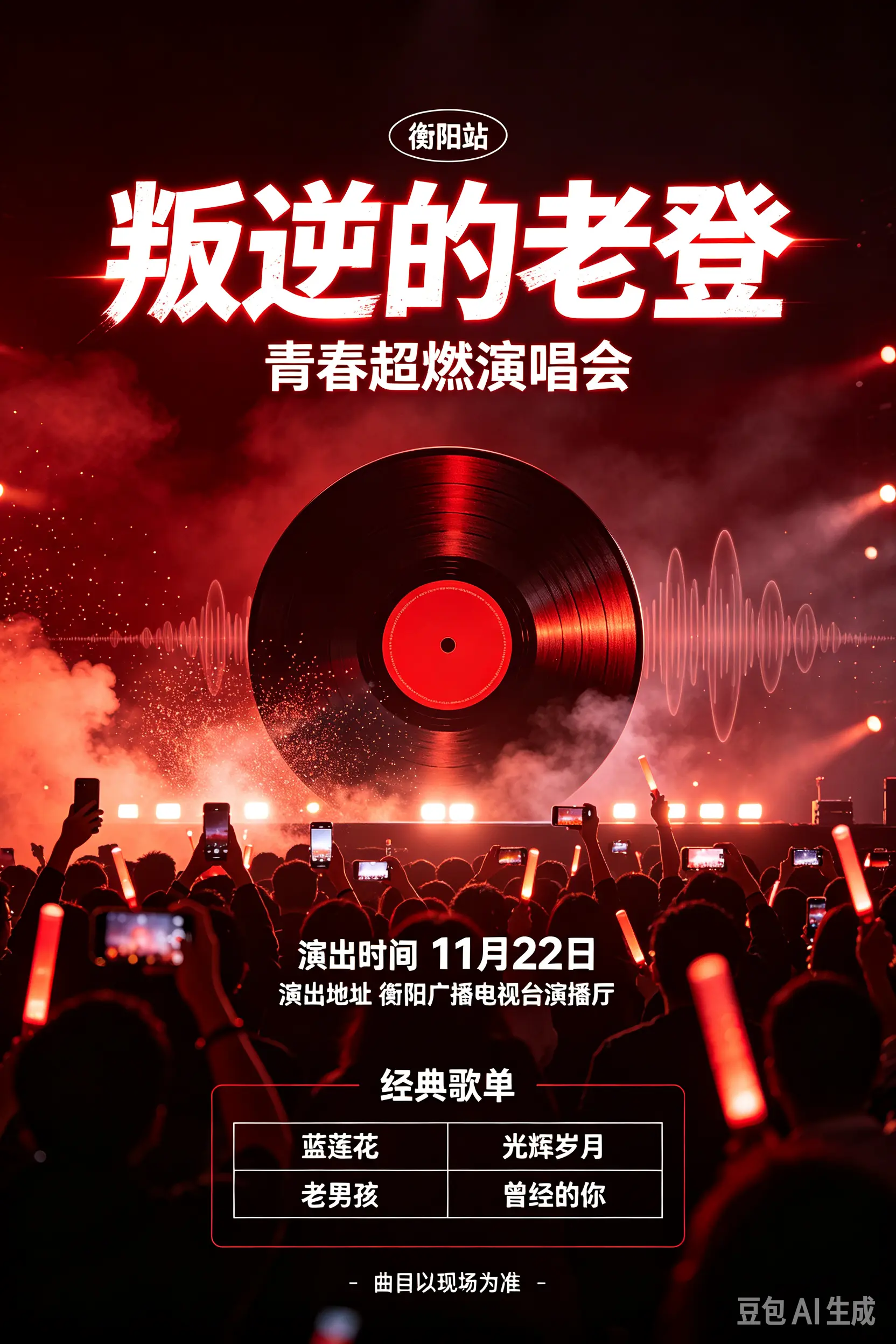 叛逆的老登青春超燃演唱会衡阳站衡阳怀旧演唱会8090青春回忆杀衡阳演出...