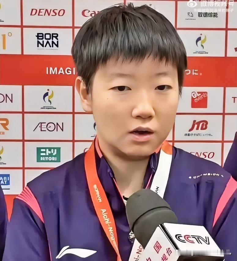 9月22日女团1/4决赛，她3-1赢乌兹别克斯坦削球手埃尔克巴耶娃。第二局2-9
