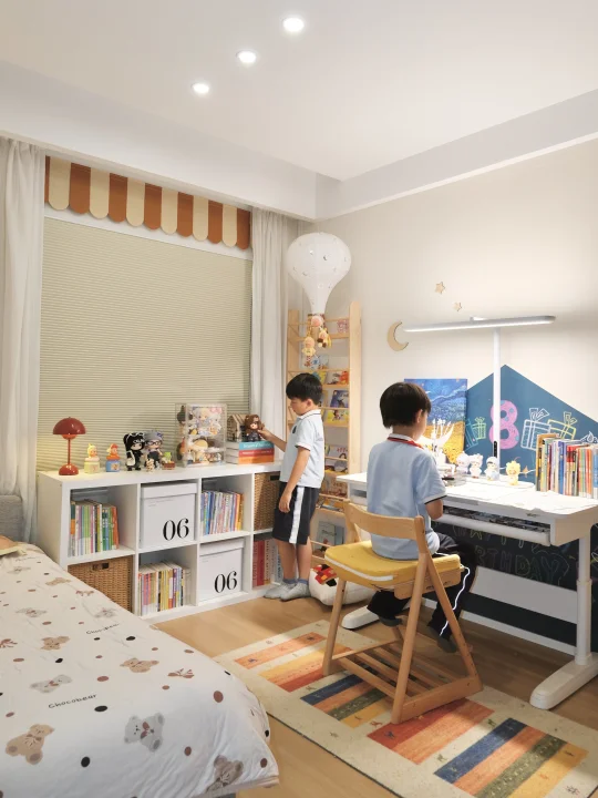 半包围儿童房布置👦🏻简直是小户型的救星！