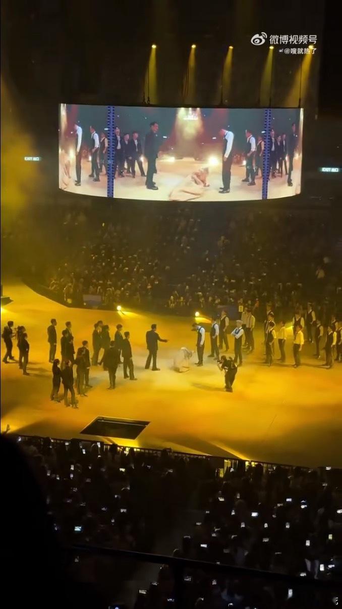 李昊演唱会出场被人套在麻袋里📲现场视频快速刷屏社交平台，无数网友好奇围观，麻袋