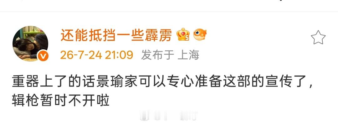 《缉枪》暂时不开了 
