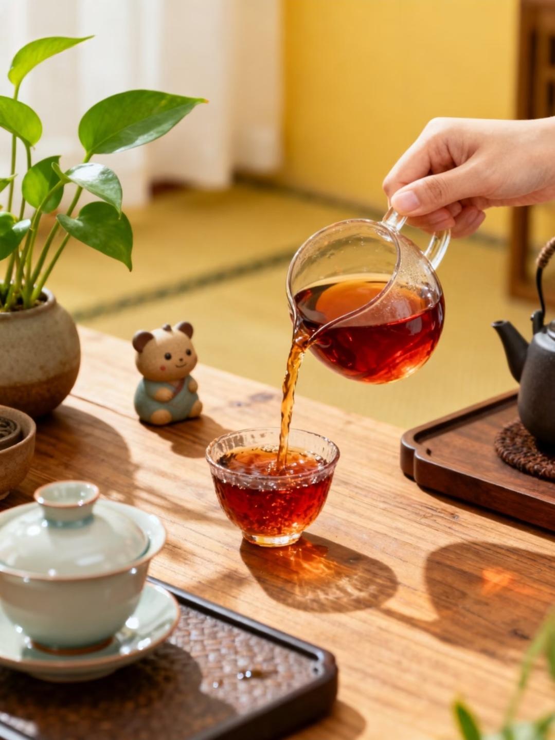 人生如茶～
茶叶在沸水中浸泡洗礼，翻腾浮沉，而后归于平静，一如我们跌宕起伏的人生