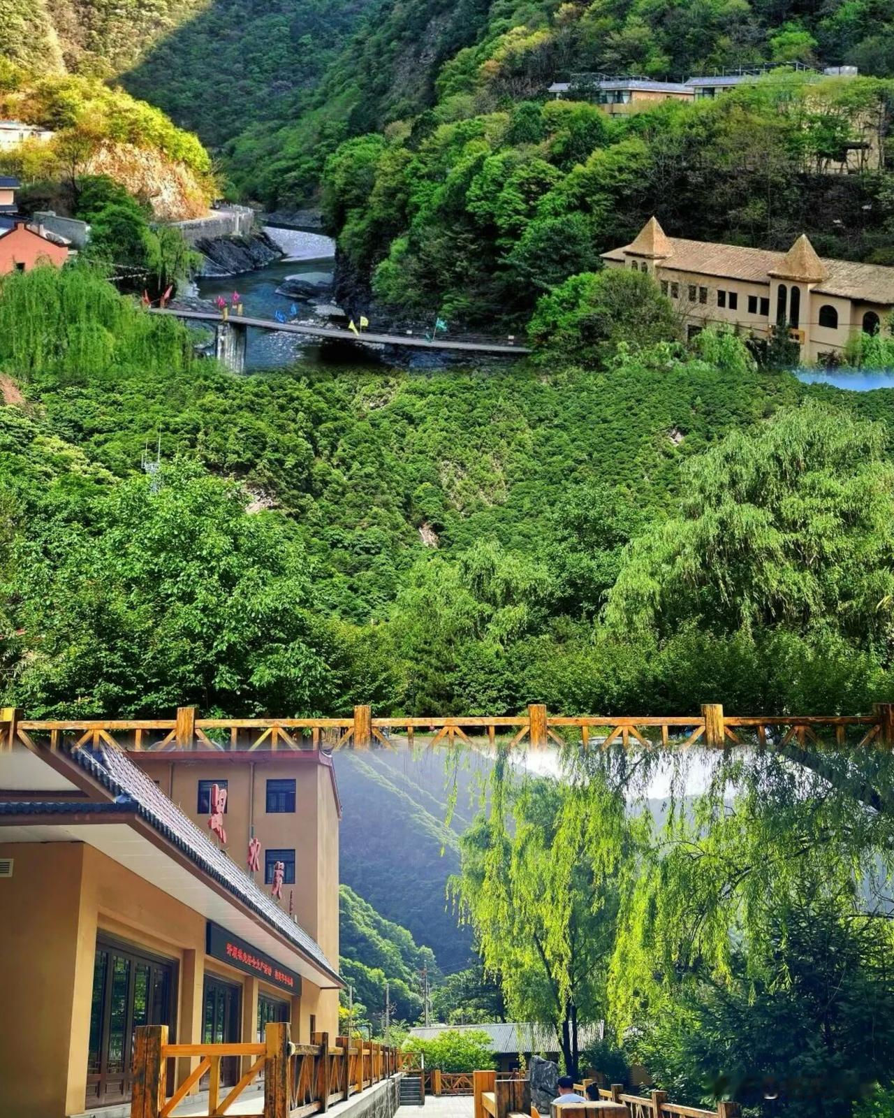 住进黑河的呼吸里，山是枕，水是梦。

在秦岭深处，我找到了一间会呼吸的房子。
