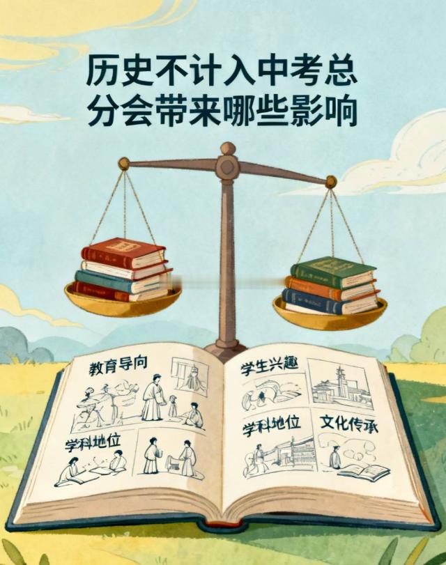 历史不计入分数意味着什么 我身边有个初二的孩子，自打去年中考历史从60分改为等级