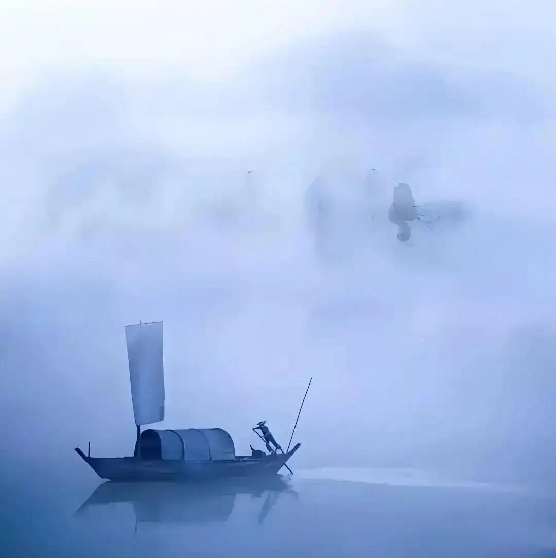 上联：孤舟一叶吞烟雨；
下联：？？（小林邀友赐对）