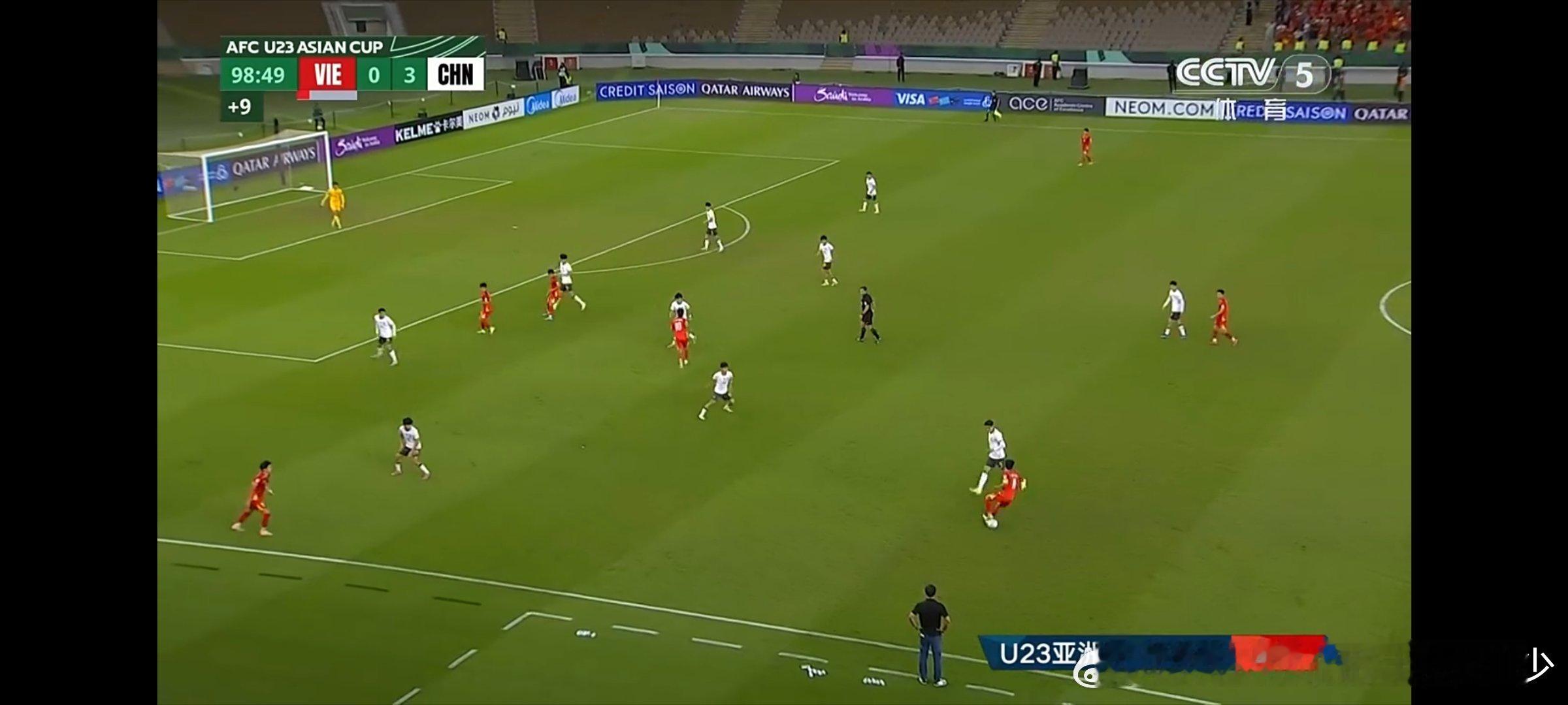 昨天由于开球时间太晚接近11点的关系早上一看回看赛果发现中国u23男足3比0击败