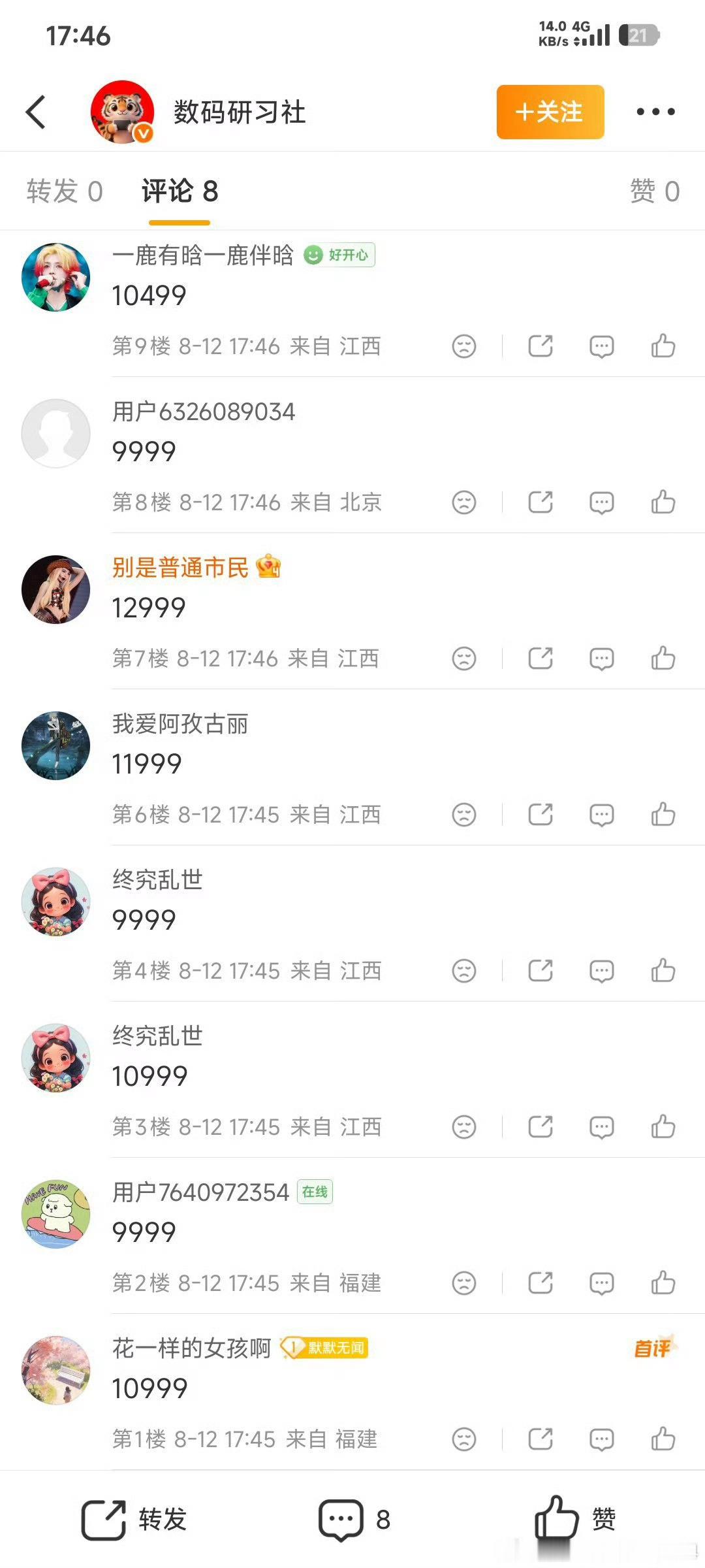 恭喜 图二 用户7640972354 猜对了荣耀RobotPhone的价格，私信