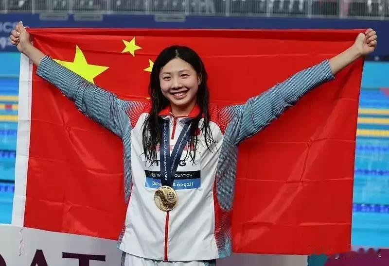 女蛙王！
还有一个月才年满20岁的唐钱婷，在多哈游泳世锦赛上以1分05秒27的成