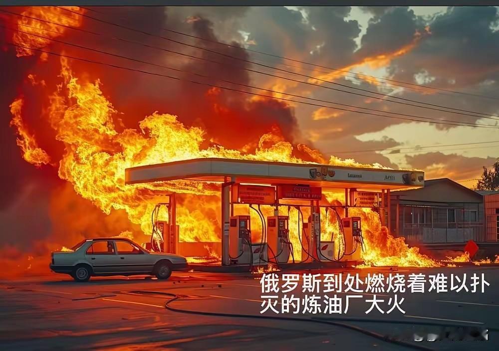 遍地火光！乌无人机持续空袭，俄罗斯多座油库油井大火难扑灭，石油产能遭重创
 
俄