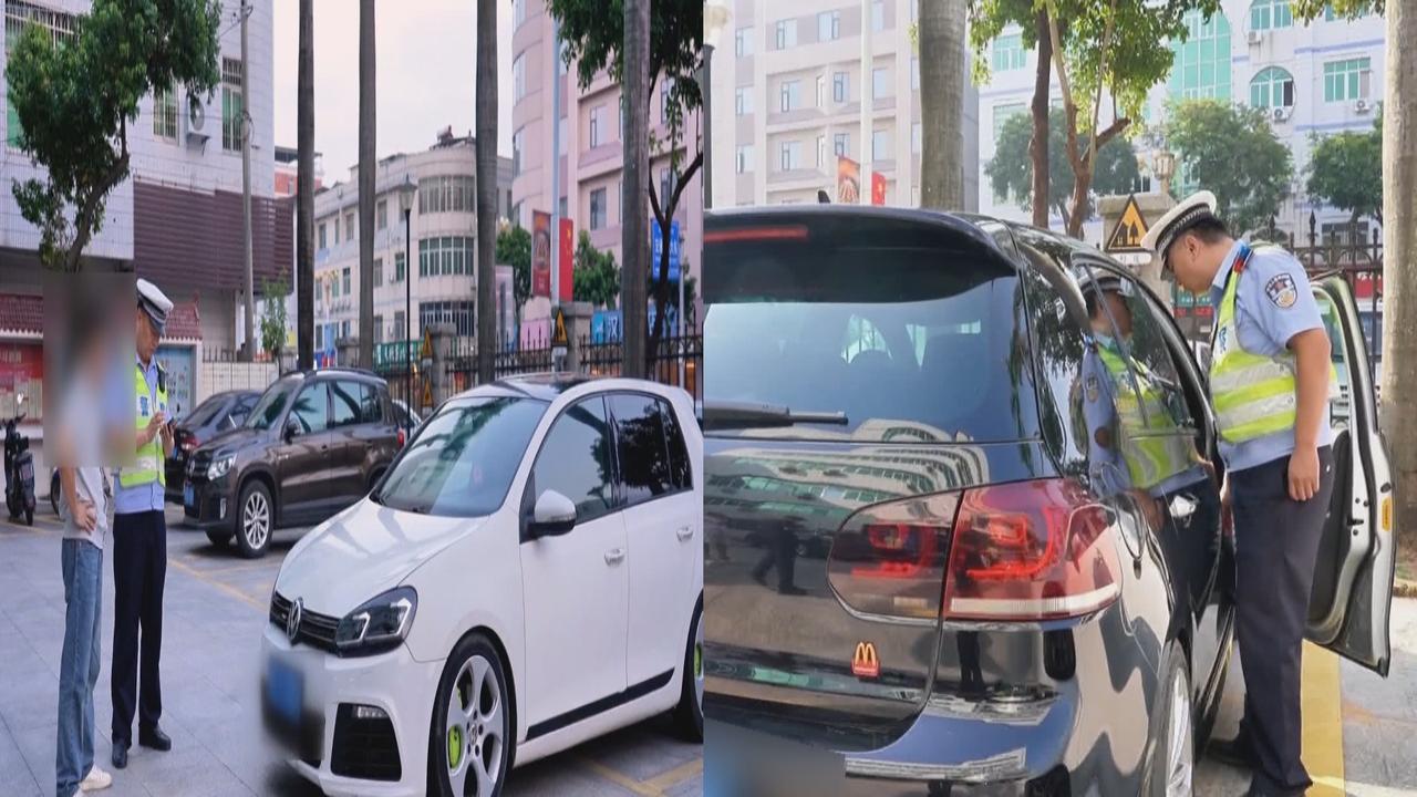 未见其车先闻其声！漳浦交警连查两辆“炸街”改装车