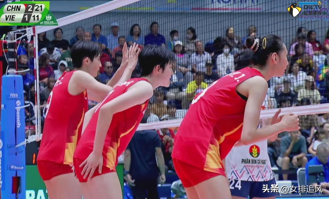 任思辰得分王，U18中国女排胜越南进半决赛
7月5日，U18中国女排亚锦赛1/4