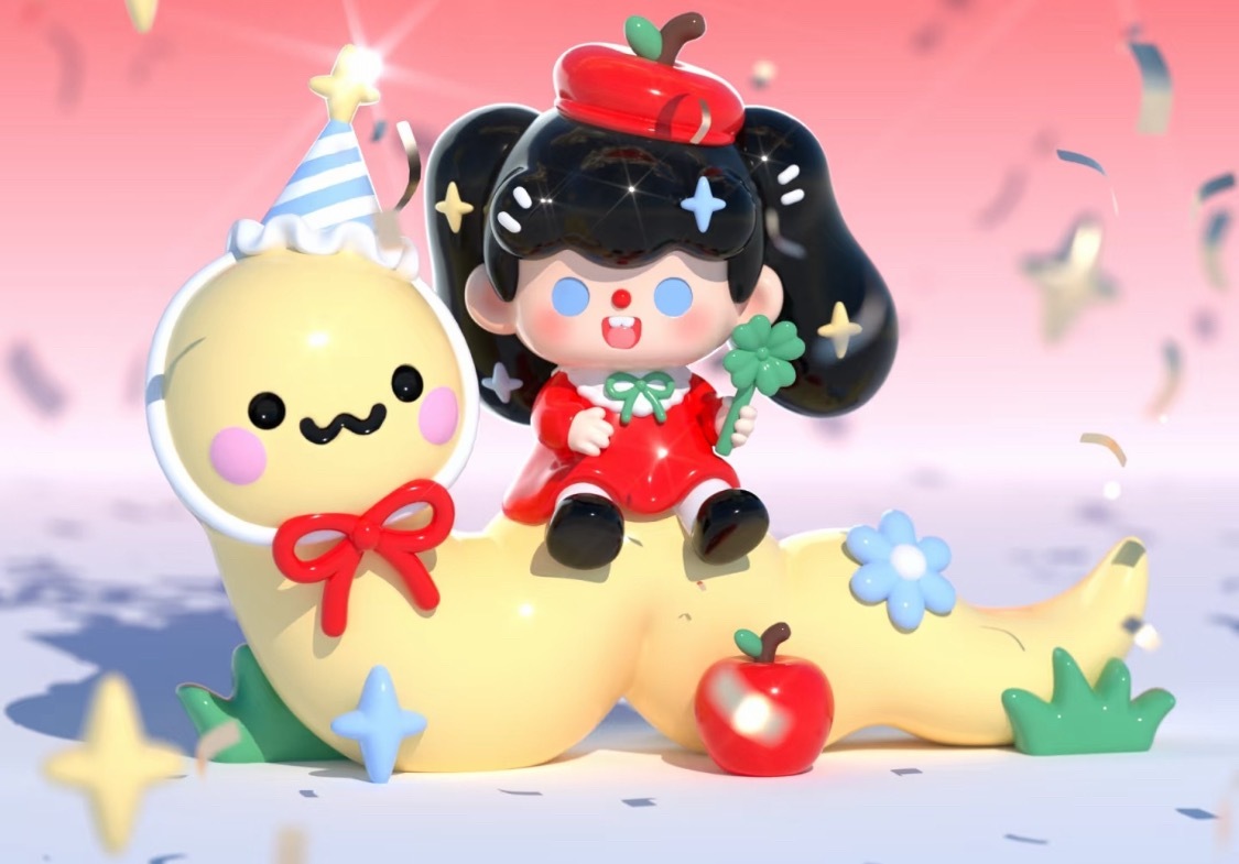 泡泡玛特全新IPSupertutu还得是黑头发好看！其他的有点………emmmm…