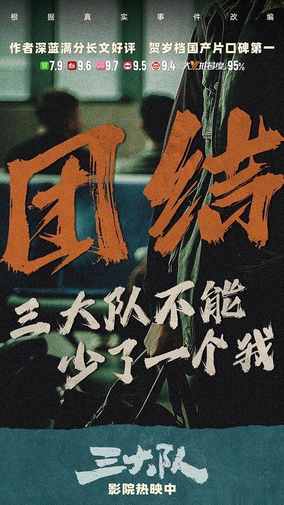 #电影三大队台词够劲# 电影《三大队》今日发布力量感台词海报，海报共选取了三大队