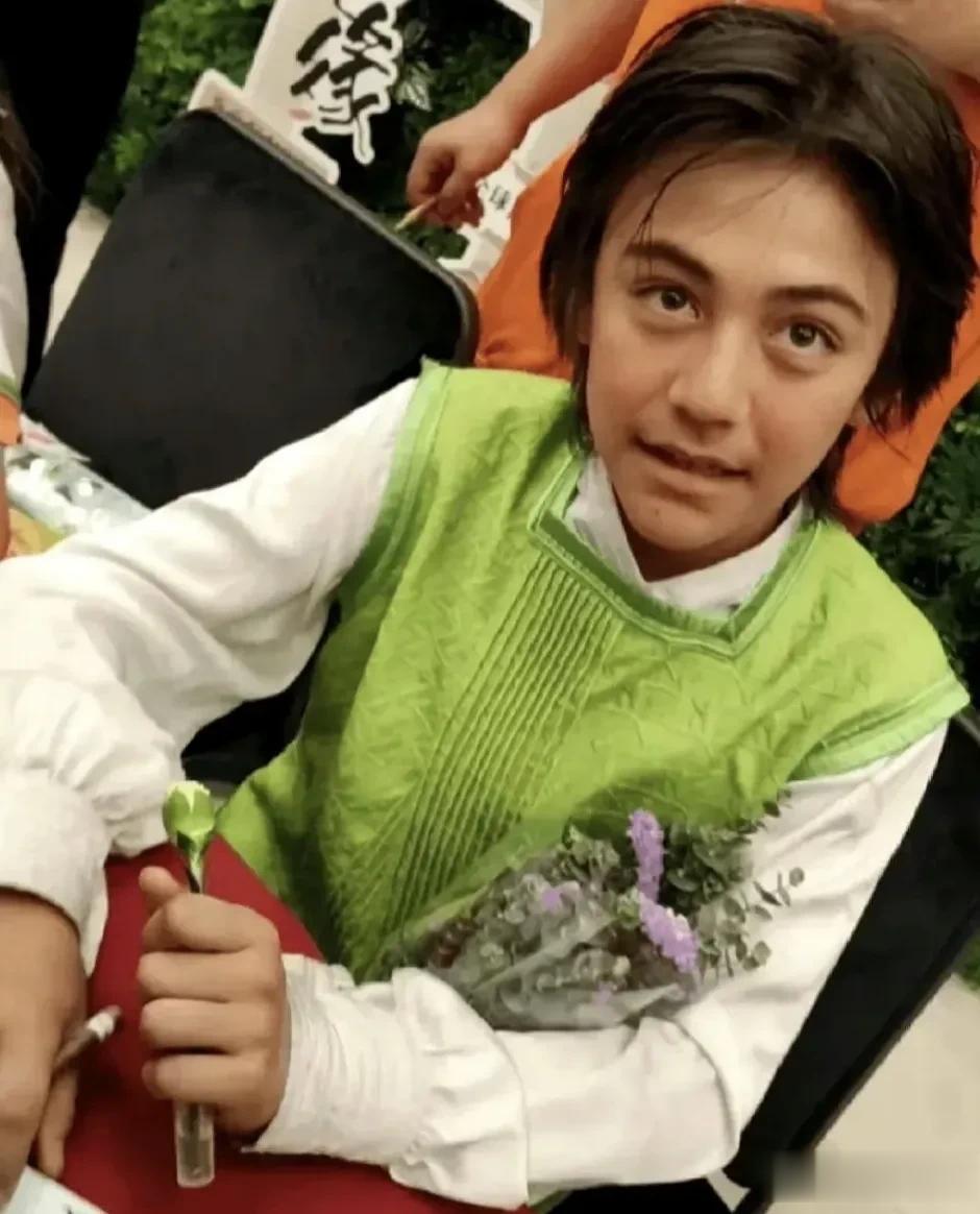 刘烨的儿子诺一真的长大了，浓眉大眼五官端正，而且气质迷人，感觉真的神似陈伟霆，相