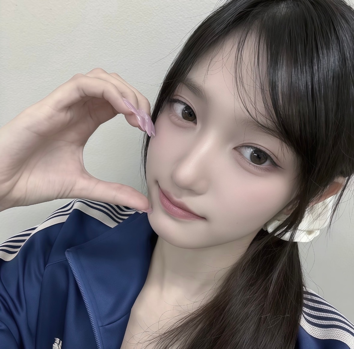 深蓝色头像｜女生头像｜谧静甜美｜背景图搭配 
