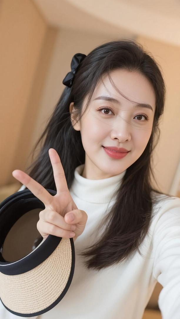 AI简约自拍 抖音ai创作 简约时尚 日常穿搭 甜系女孩