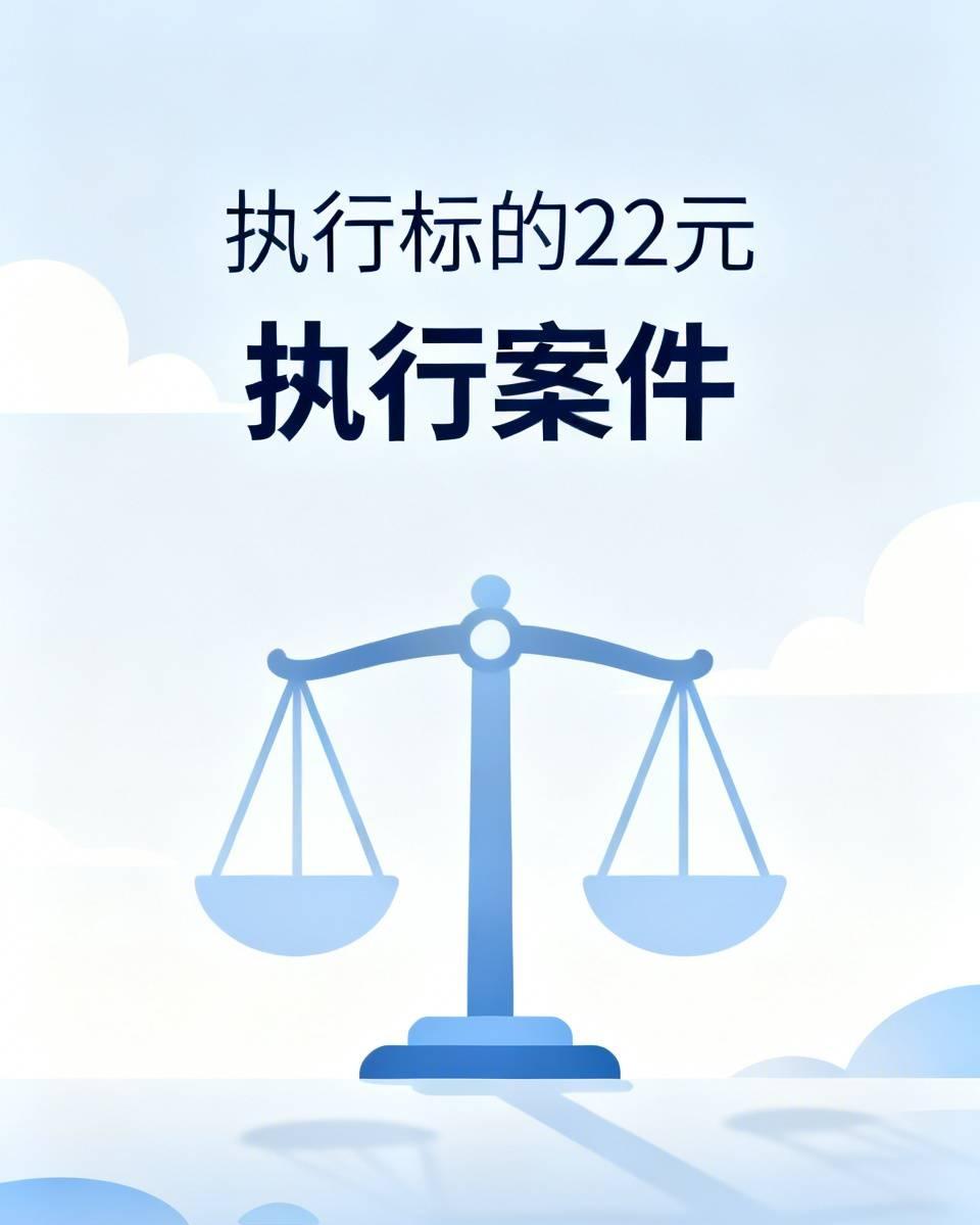 执行法官小李接手了一起标的仅22元的执行案件，这让他既无奈又惊讶，这不是徒增麻烦