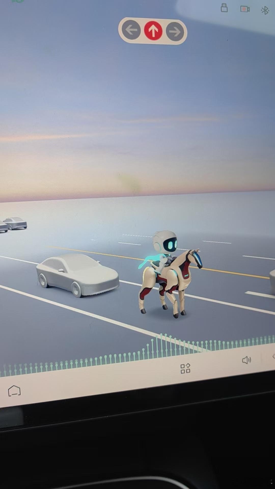 小鹏车机这个彩蛋今天都刷屏了，怎么我家车还没变呀？我也想看小P骑机器马。新能源汽