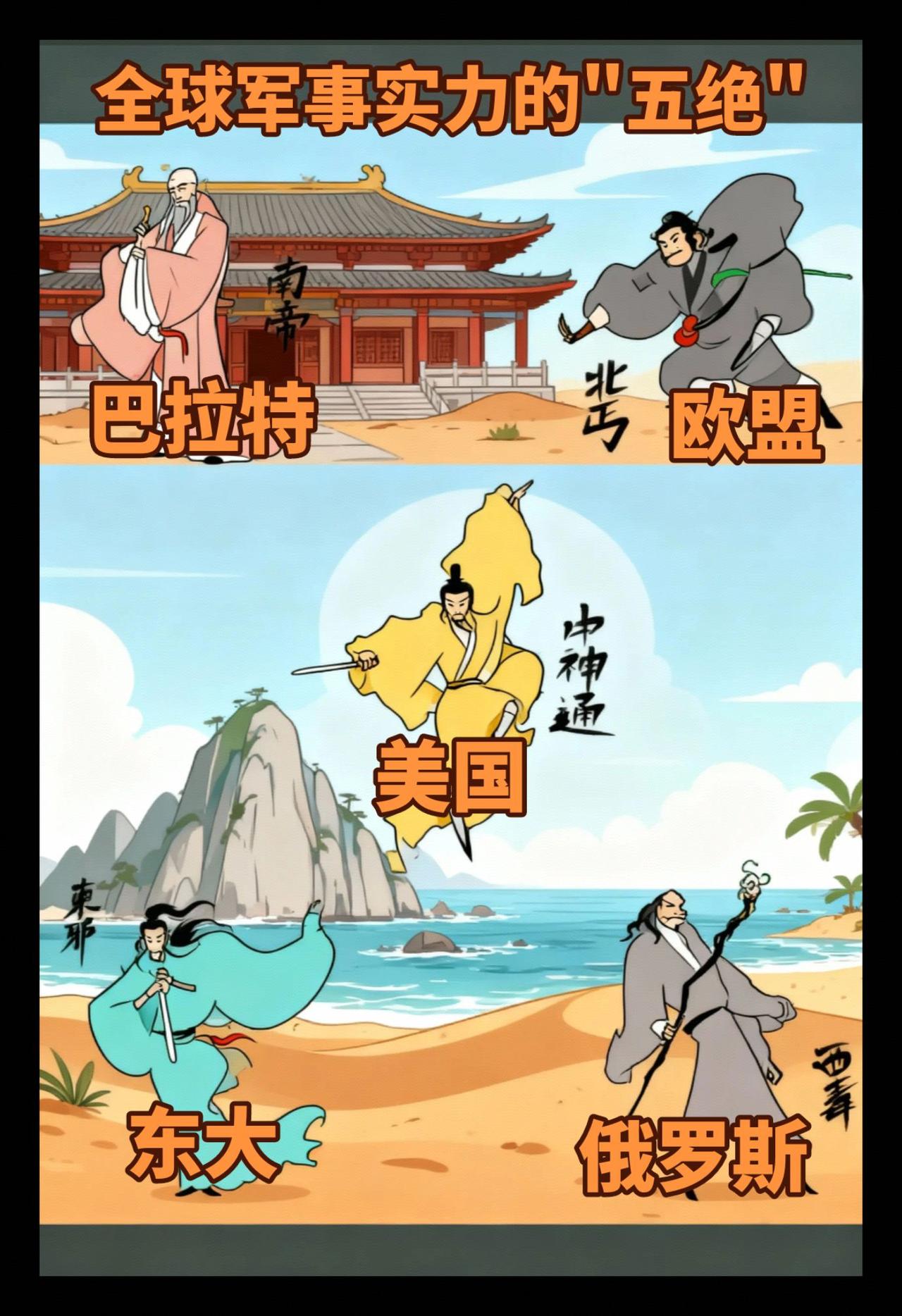 全球军事实力的"五绝"