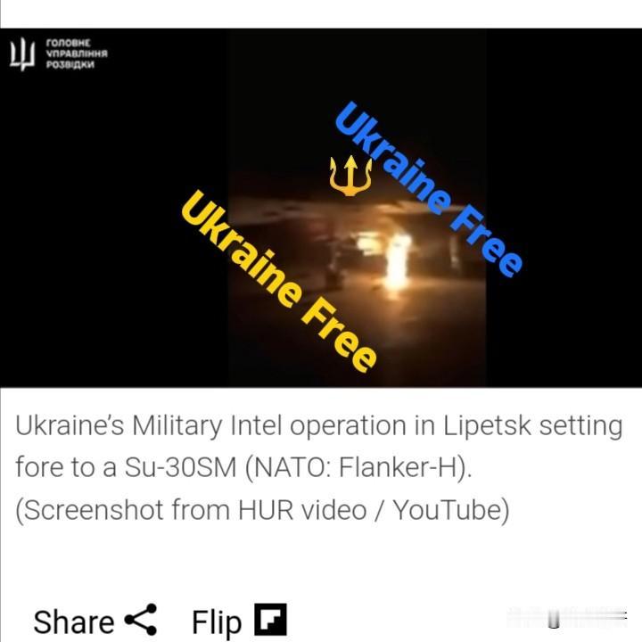 12月20日至21日夜间，乌军潜入俄军利佩茨克空军基地，一把🔥烧毁了俄军两架战