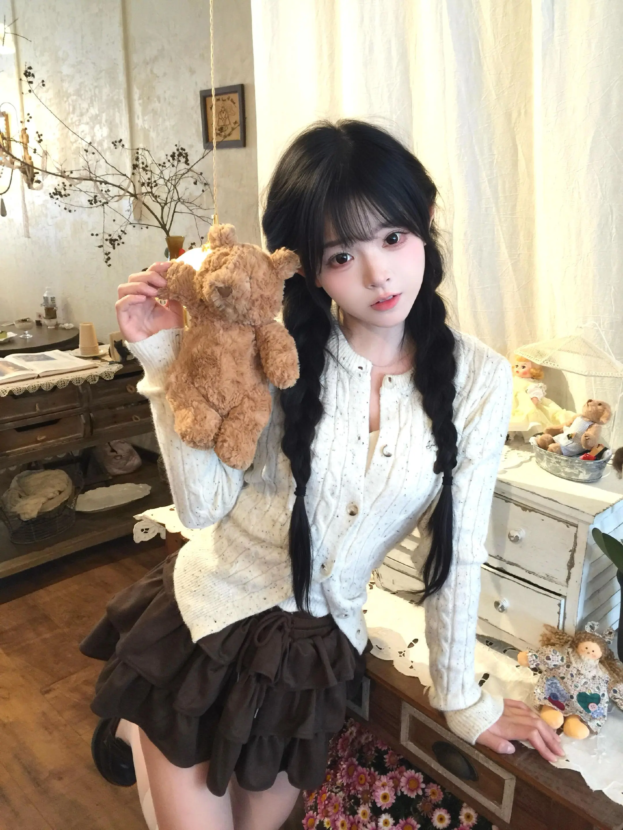 甜妹穿搭随意拍 请和我约会 等等我先摆好造型 不就反差吗这题我熟 甜妹