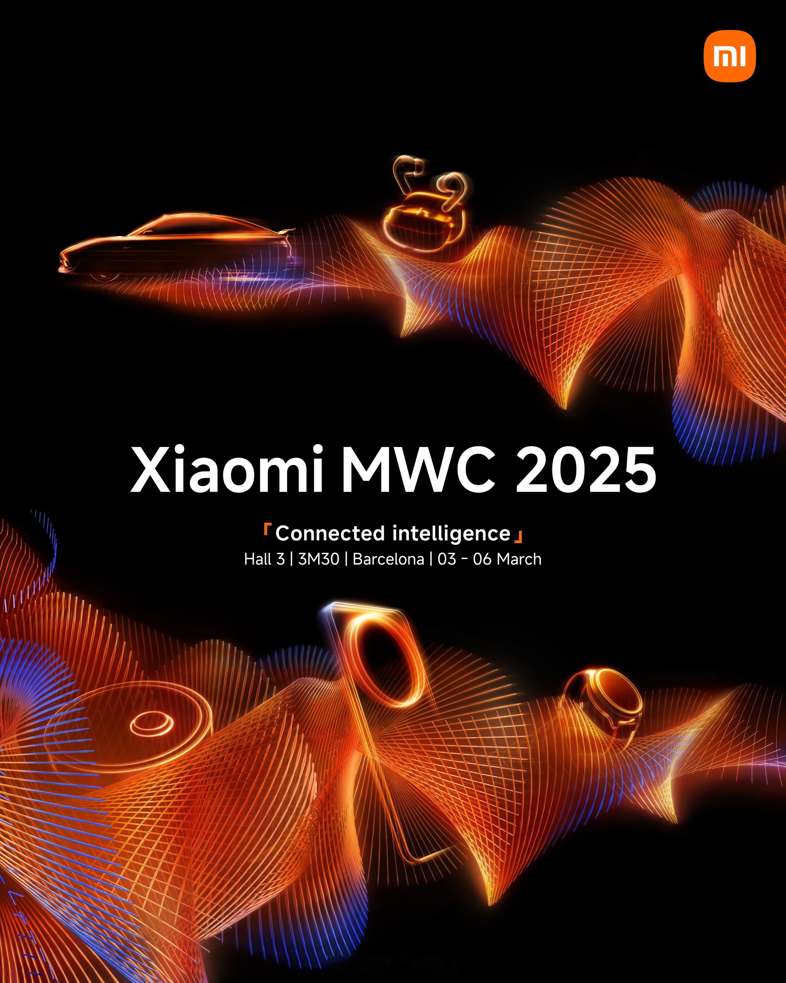 小米MWC 2025，即将发布的新品如图，有小米SU7 Ultra ，小米15 