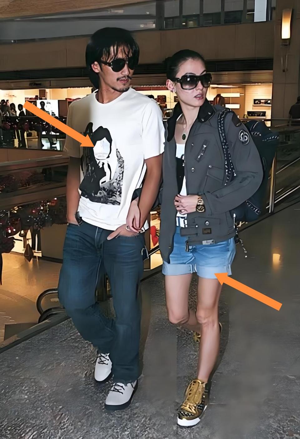 单看谢霆锋和张柏芝同框出街的照片，就能感觉到两人气场不太合拍。光是穿搭就特别有意