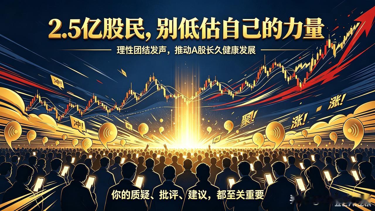 2.5亿股民，别低估自己的力量
 
很显然，中国2.5亿股民，一直都严重低估了自