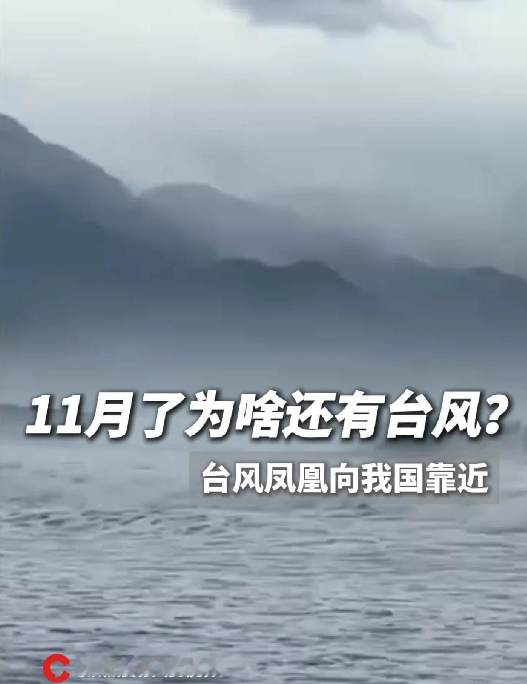 11月了为啥还有台风？台风凤凰向我国靠近
今明两天，冷空气继续影响我国中东部地区