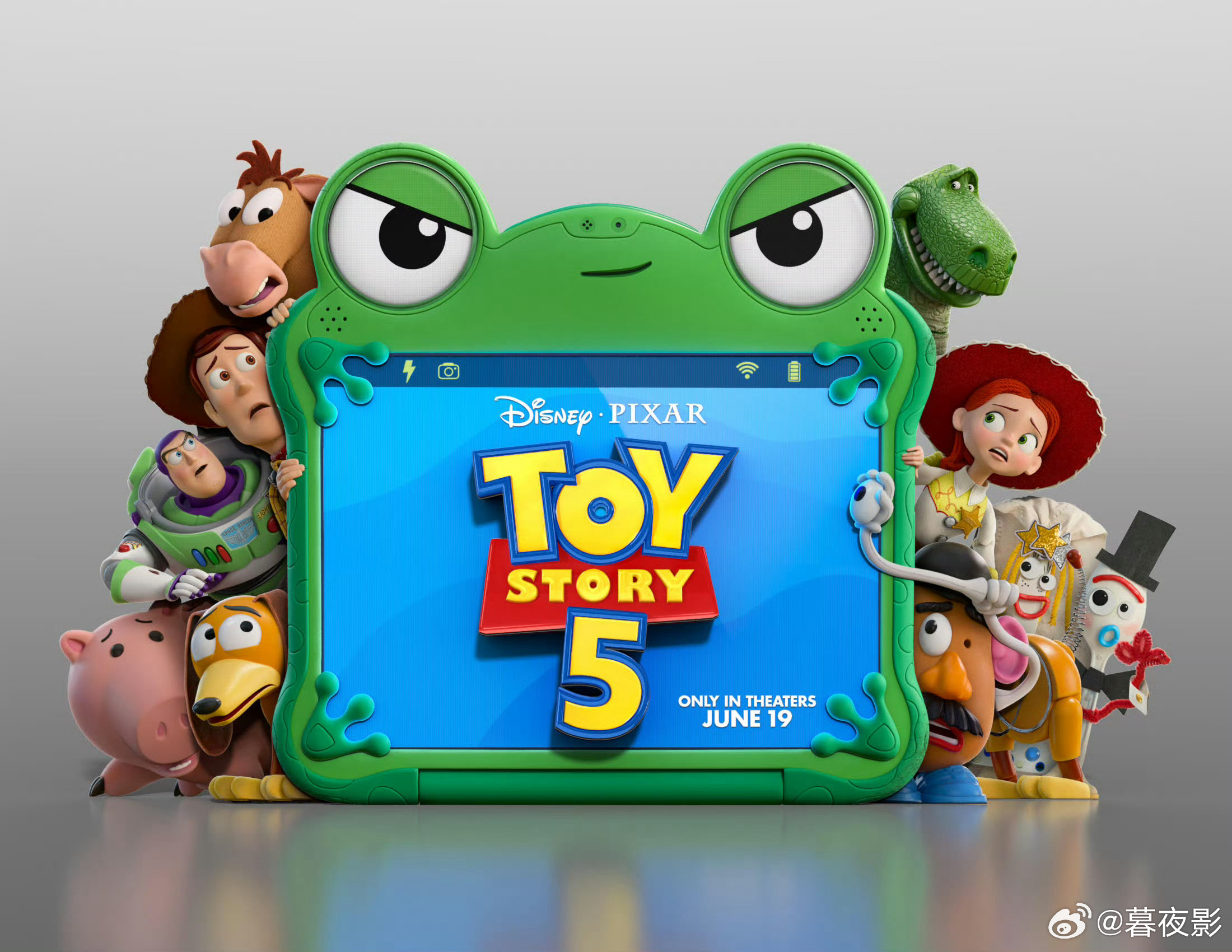 《玩具总动员5》曝光立体展板！！格蕾塔·李配音的新玩具——高科技青蛙造型的智能平