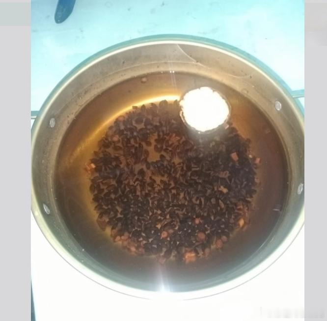 提升代谢的神仙水。看伤寒论，真的很有益处。瘦腰真的很快。圆圆的是泽泻。小块的是桂