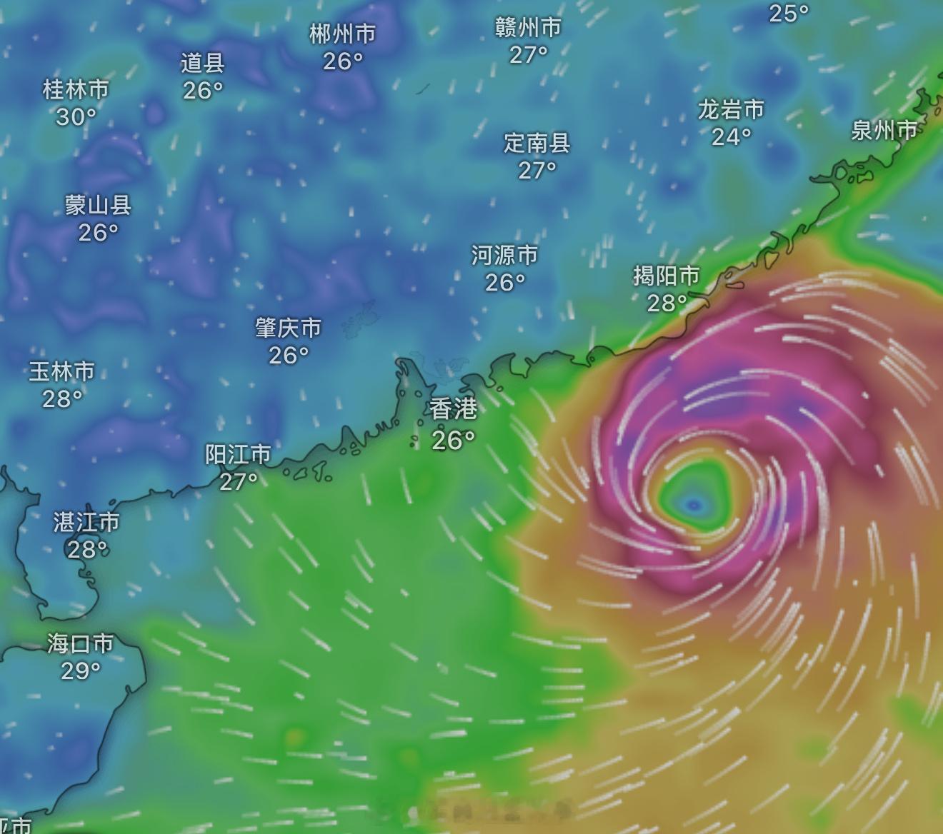 深圳天气看起来越来越近了，沿海的同学感受到了么？ ​​​