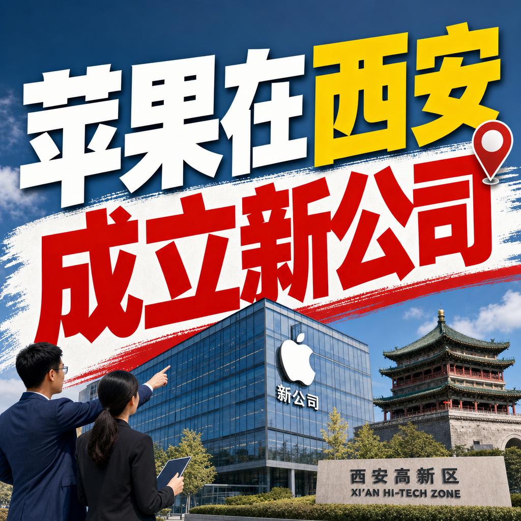苹果又要在西安开新店了？
很多人第一反应是苹果要来西安搞研发、建工厂，但看完工商