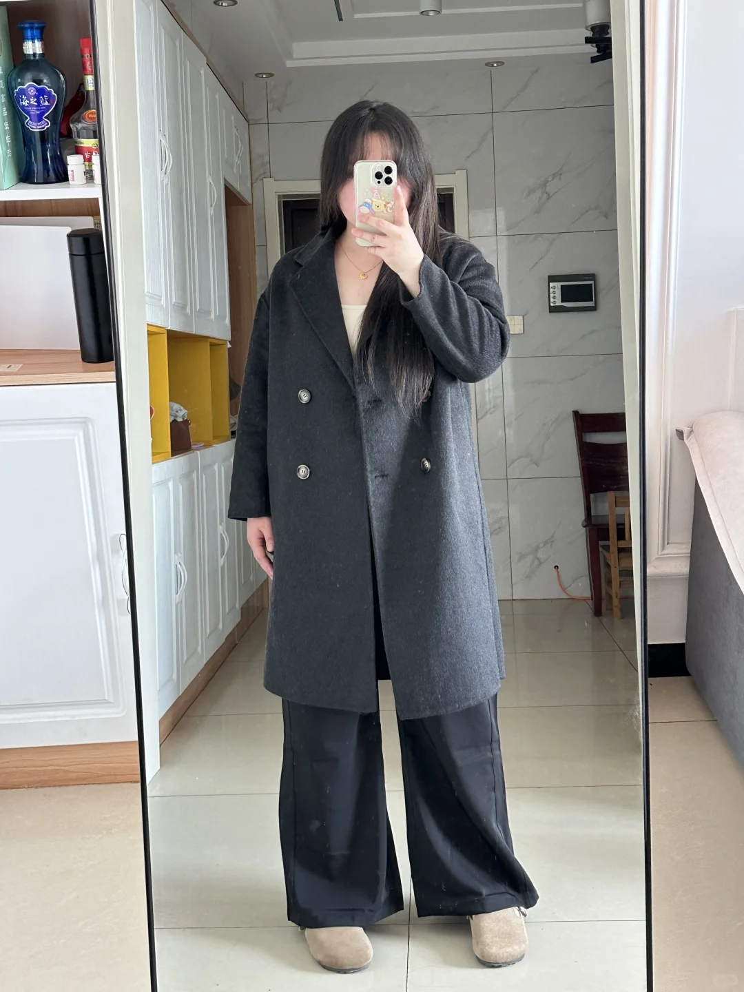 185斤｜毛呢外套🧥～原相机穿搭！