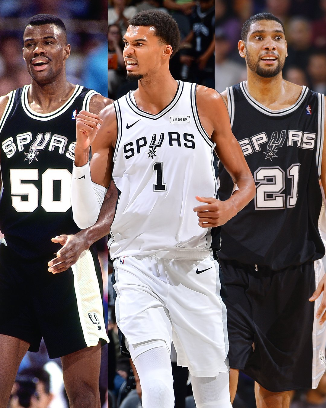 文班亚马职业生涯第三次单场至少25+15+5+5大卫罗宾逊8次做到过 邓肯6次n