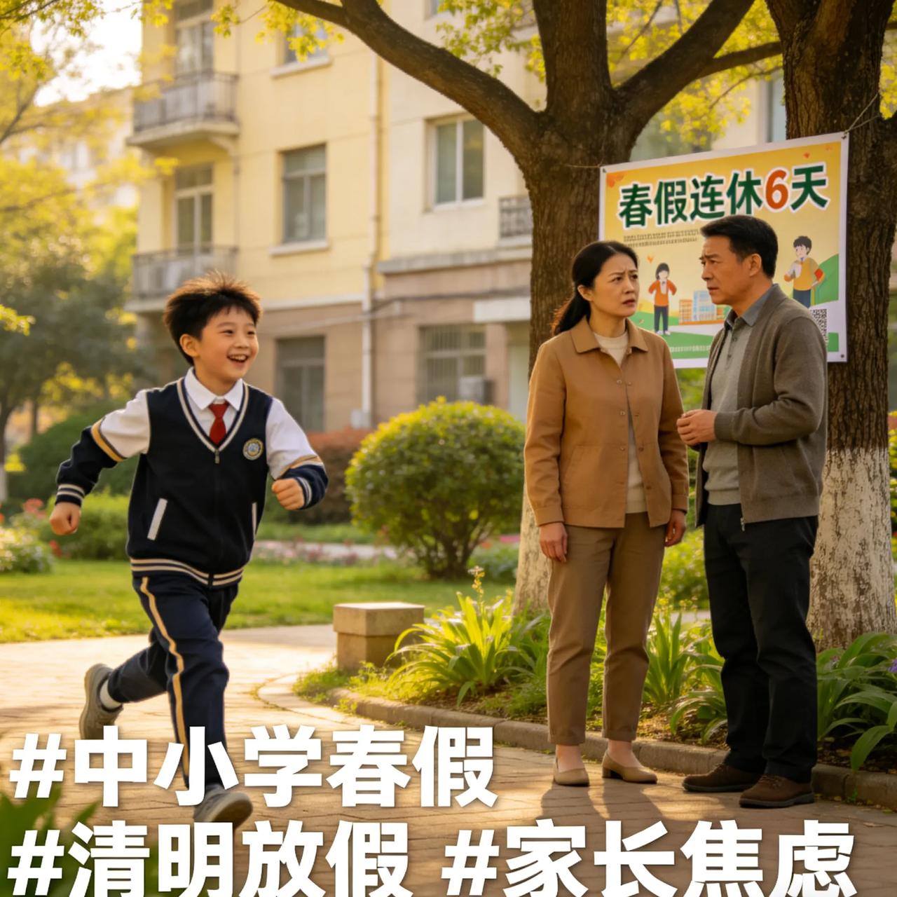 春假连休6天！有人欢喜有人愁，家长吵翻了
 
多地官宣中小学春假+清明连休6天，