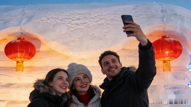 中国马年春节开启“全球大拜年”！外国朋友们拉着行李箱、背着背包，加入春运的人潮里