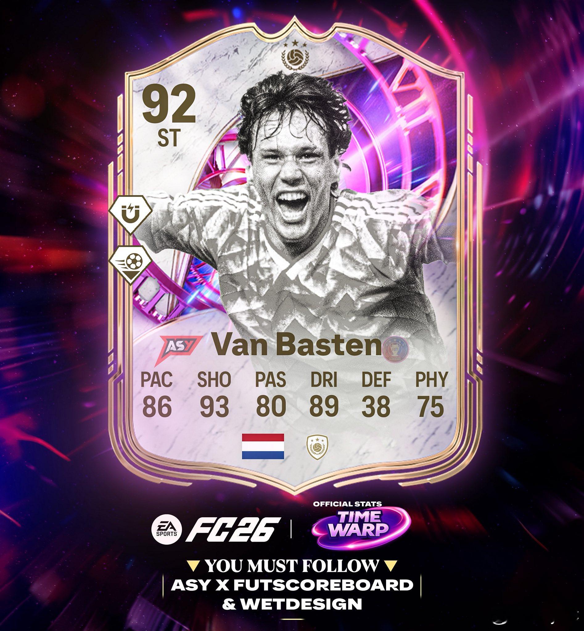 时空扭曲范巴斯滕的正式数据FC26