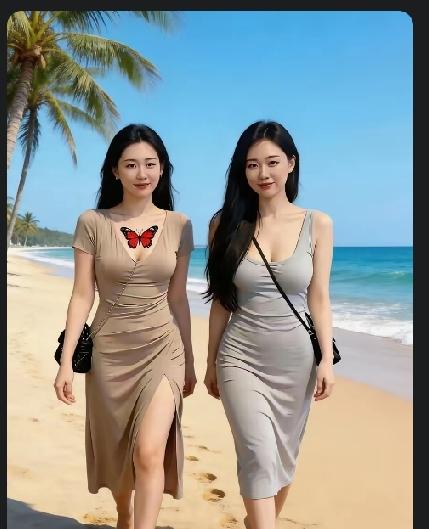 这两位端正正的大美女，左边的可以谈恋爱，右边的可以结婚生子。会选哪一边的美女？直