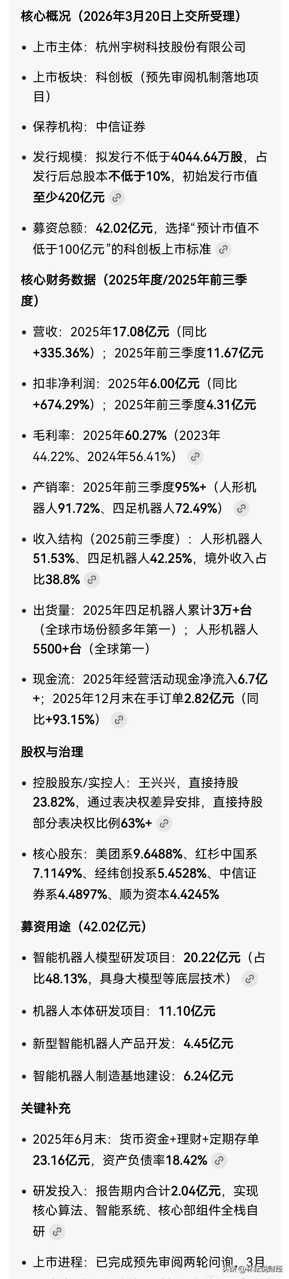 看了宇树科技ipo申报材料，业绩炸裂，颠覆常识[马思纯的微笑][马思纯的微笑][