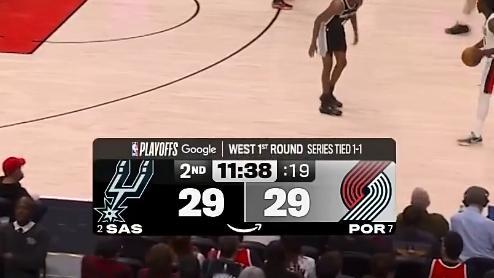 这就是强队的底蕴 即便当家球星缺席 阵容的深度还是不输分👍马刺vs开拓者