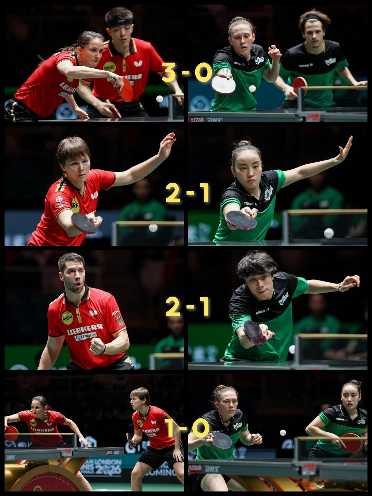 【混双3-0打底！德国8-2轻取巴西！】

国际乒联混合团体世界杯D组收官轮次，