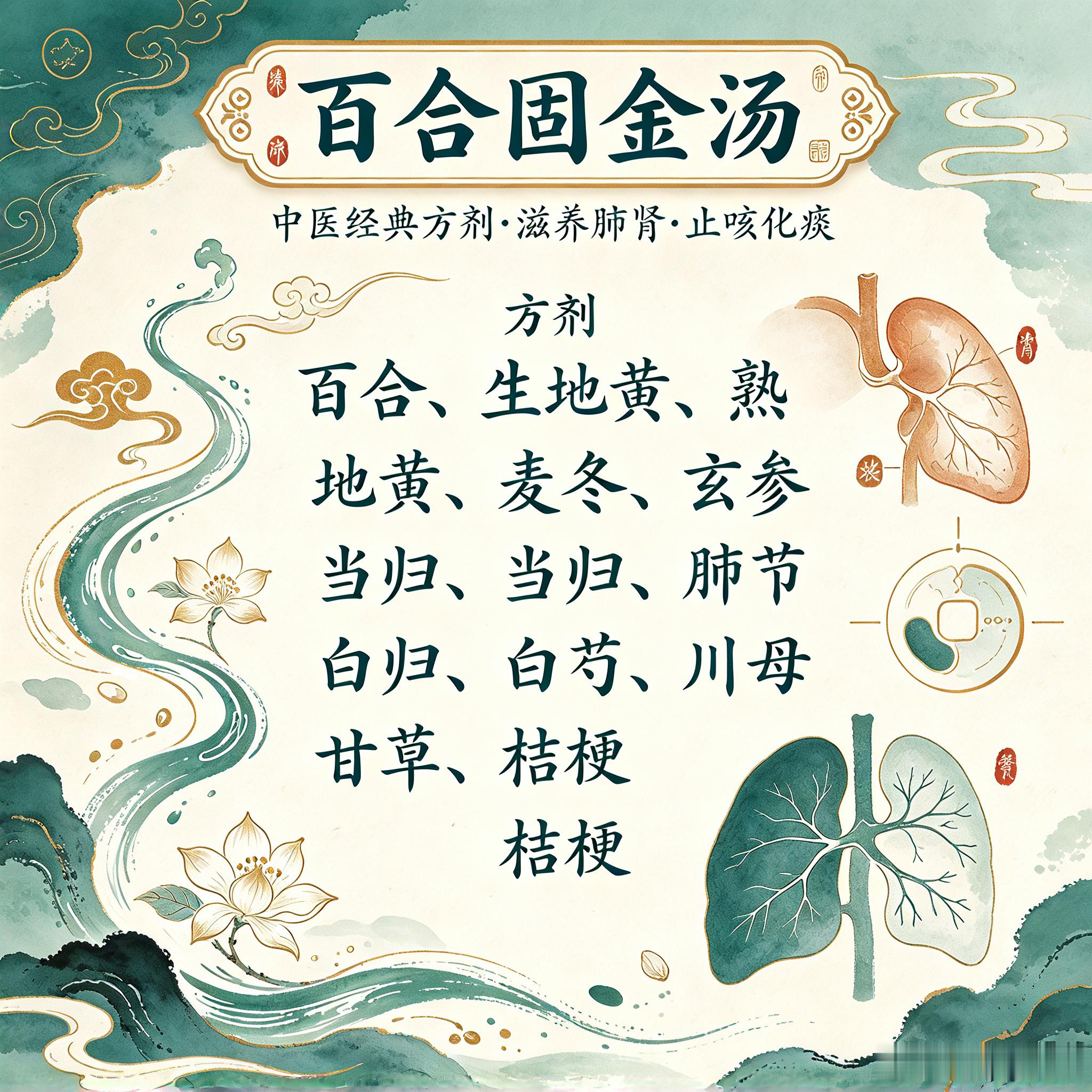 《慎斋遗书》妙方案例解析（核心名方：百合固金汤 + 配套医案，适配短视频+朋友圈