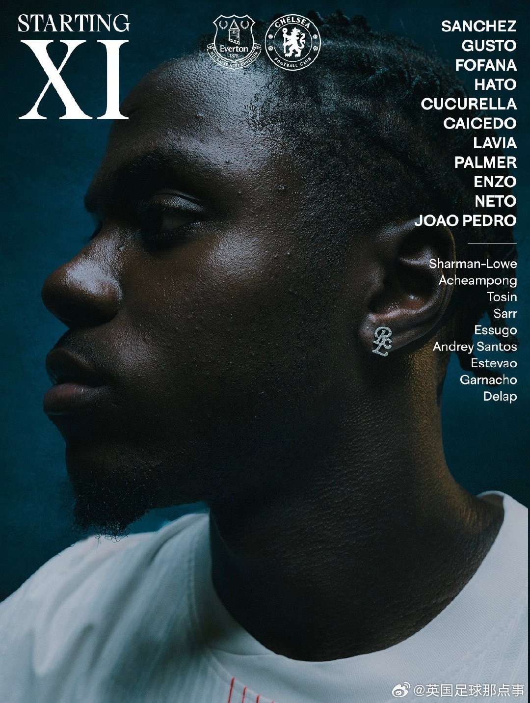 埃弗顿vs切尔西 首发阵容⬇️埃弗顿首发：1-皮克福德、5-迈克尔·基恩、6-塔