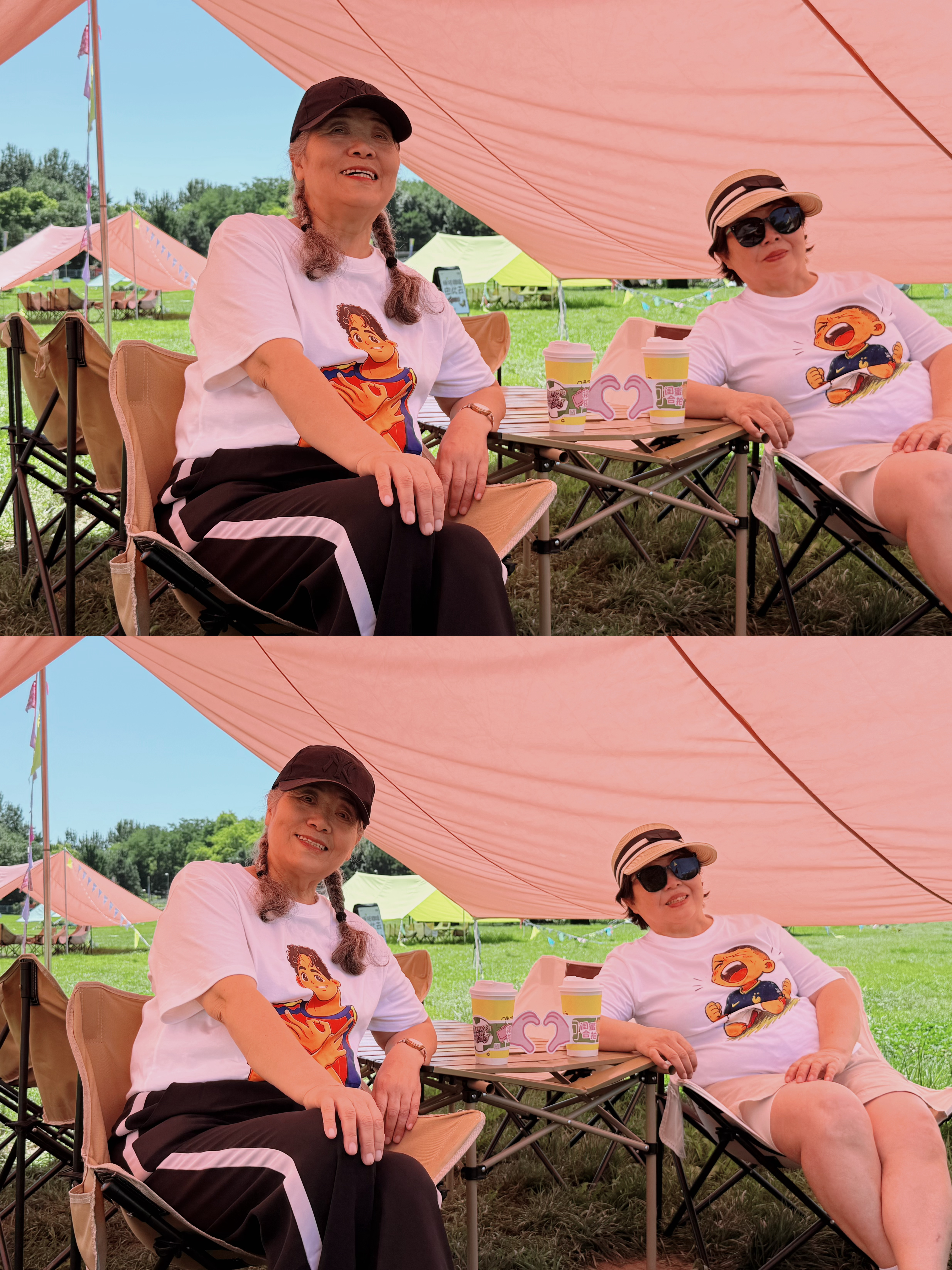 北京奶奶闺蜜奥森凌晨热血局七旬老闺蜜北京奥森硬核应援 谁不想要这样的老闺蜜啊！哪