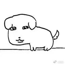 犬系之间亦有差别吧，有的狗深情起来显得很隐忍很克制，有的狗深情起来就像这个： 