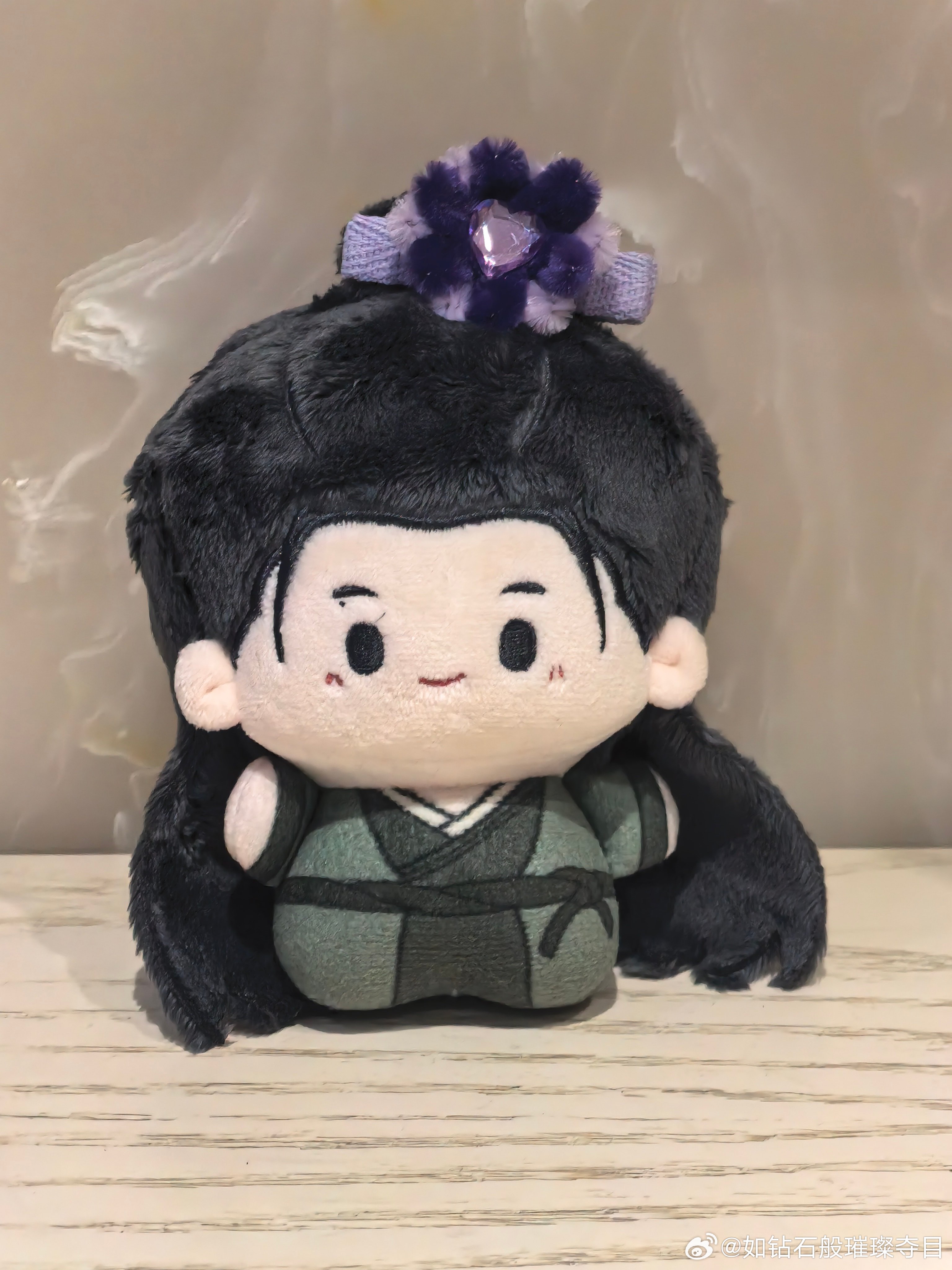给小十七戴上了紫色的头🌸！！！ 